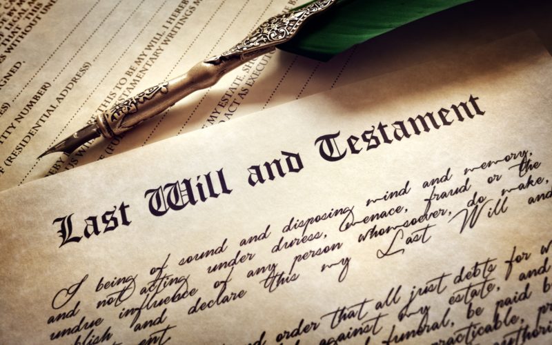 The importance of having a will. The dead cannot talk.