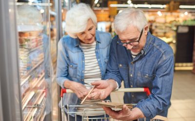 Seniour Couple Reading Shopping List