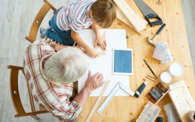 Building Best Birdhouse with Grandpa