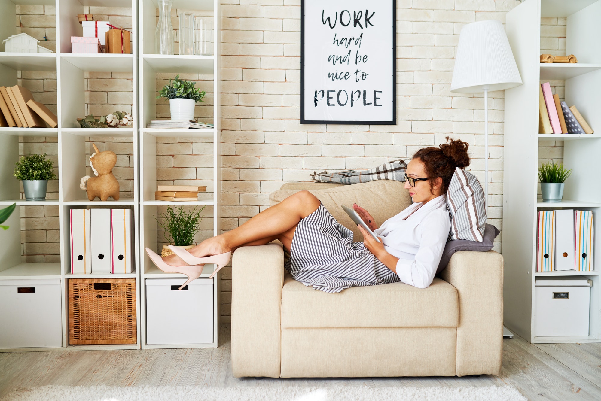 Businesswoman Taking a Break