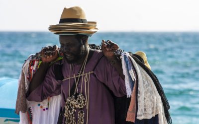 Street vendor on the beach