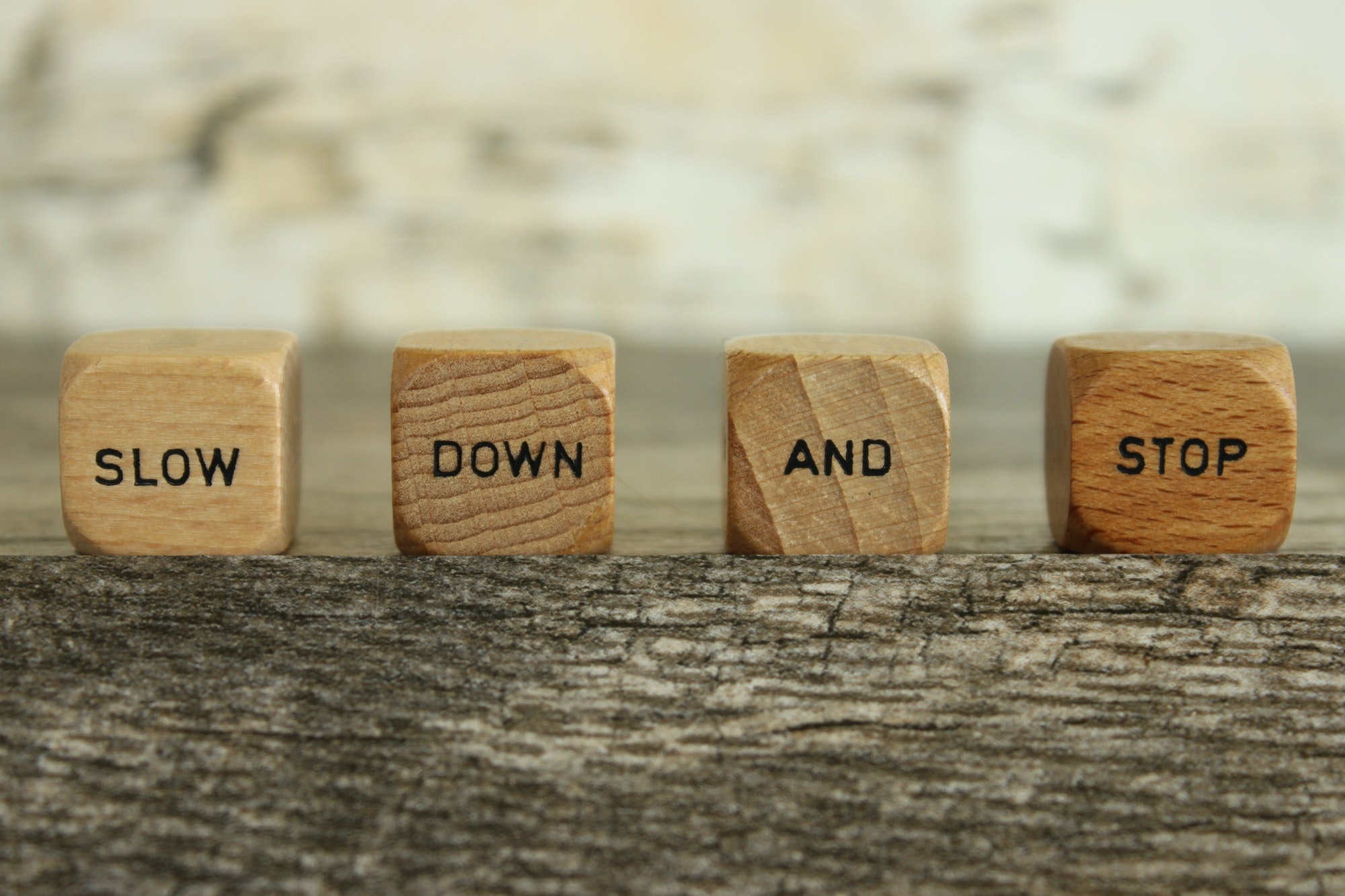 Slow down and stop word dice