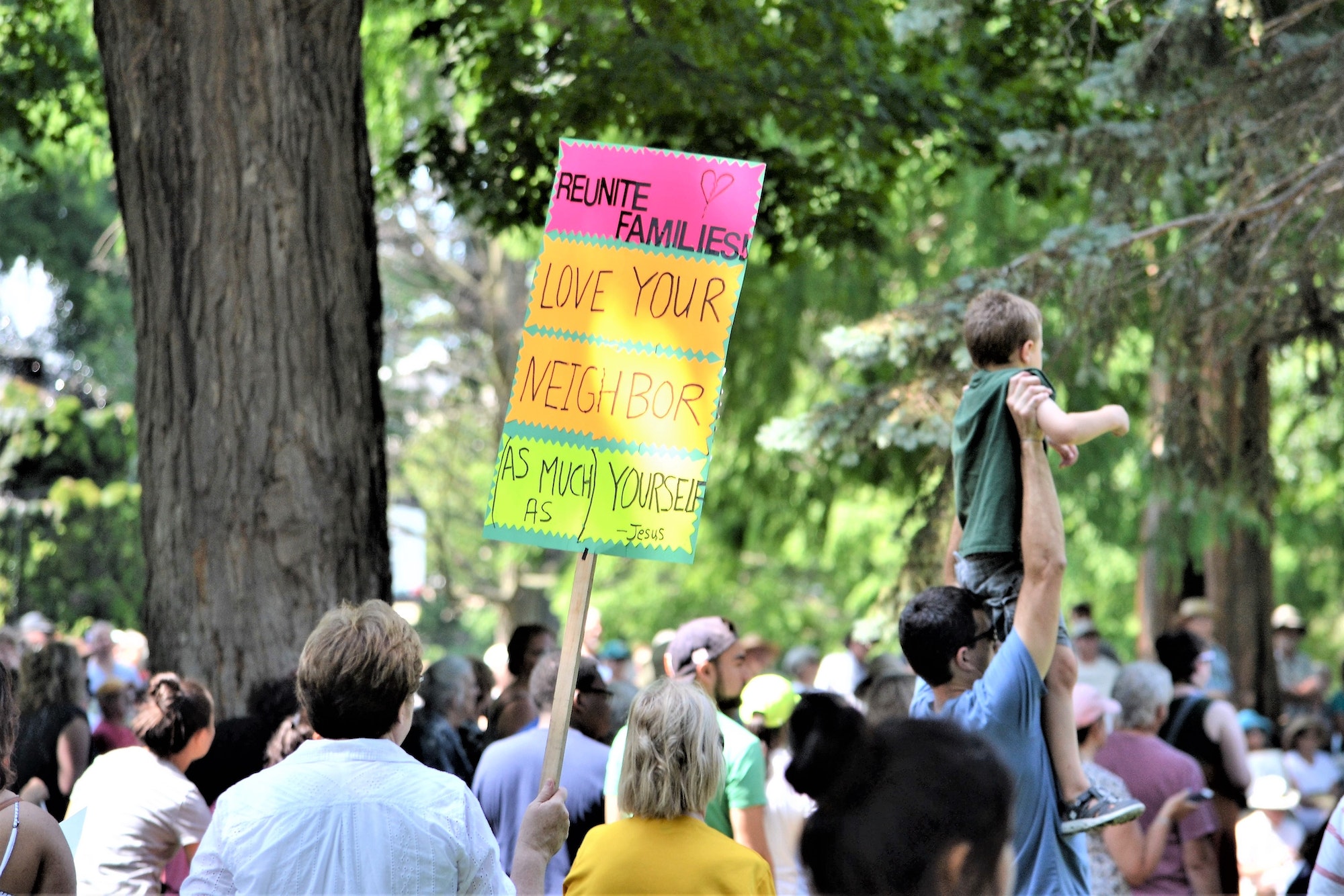community event keeping families together protest