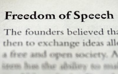 Highlighted term Freedom of Speech written in a Legal Business Law textbook