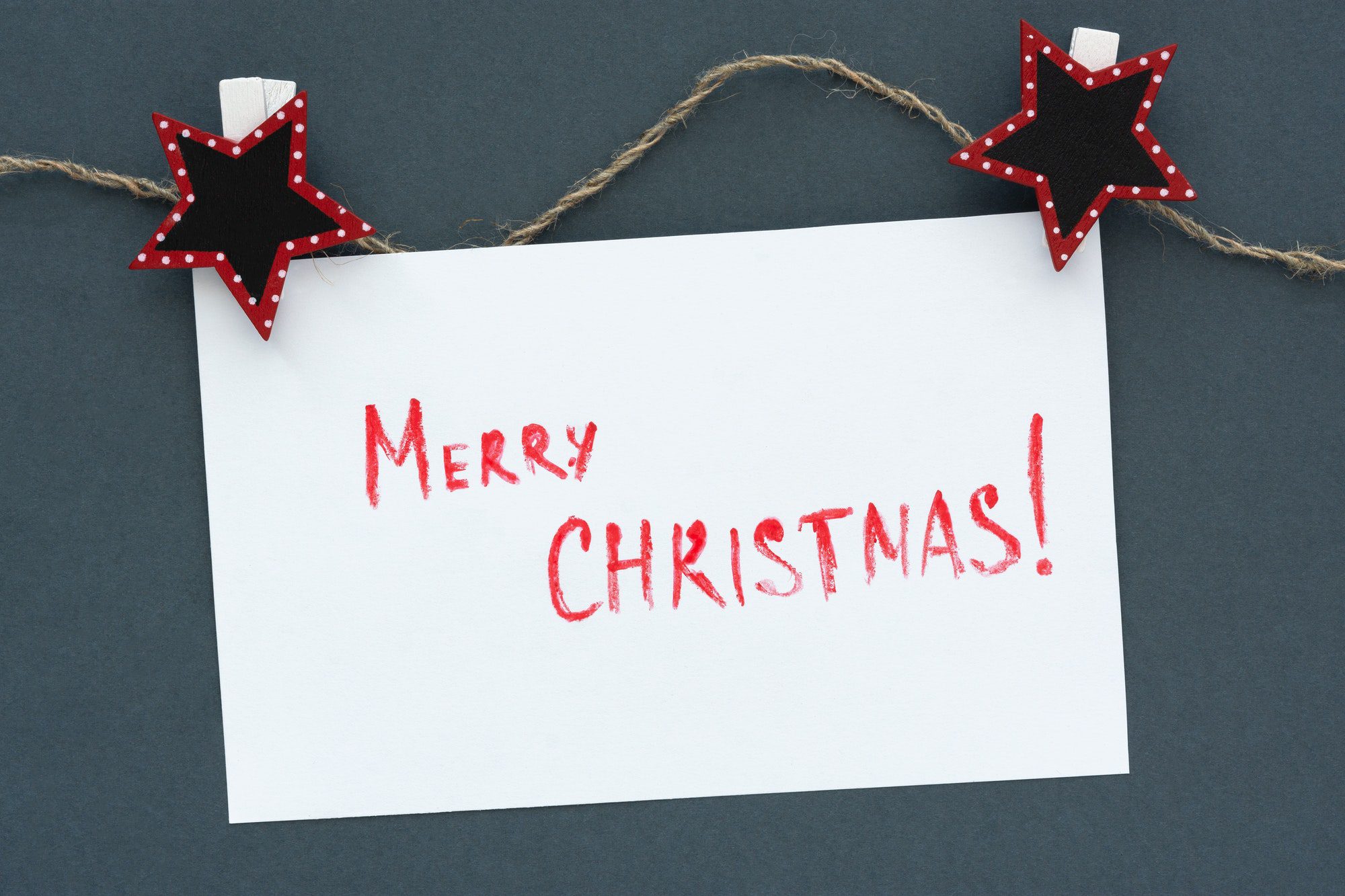 Merry Christmas inscription.