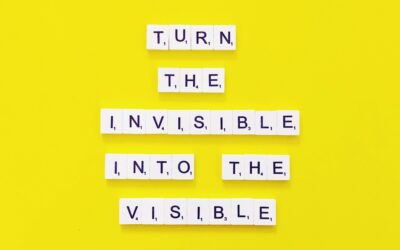 Turn the invisible into the visible. Quote. Scrabbles.