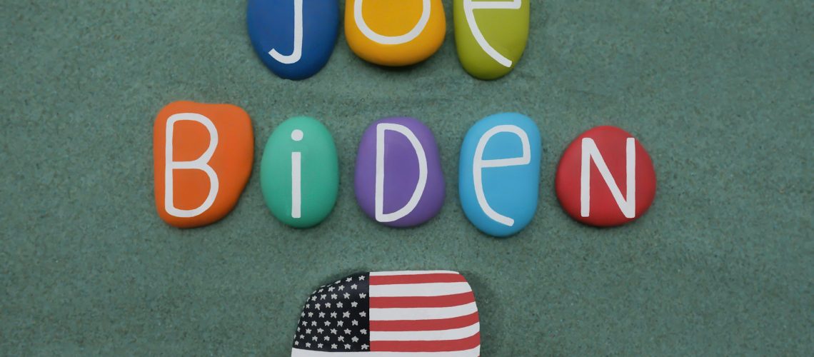 Joe Biden, 46th President of United States of America on hand painted stones