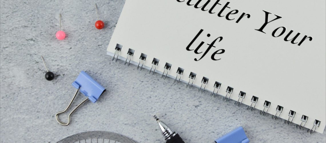 Notebook written with DECLUTTER YOUR LIFE